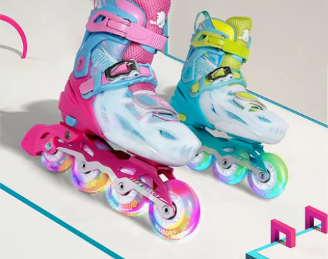 美洲狮轮滑鞋儿童初学者套装专业品牌官方男女...