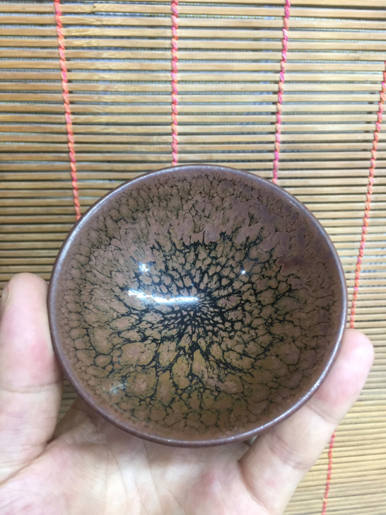 建窑茶盏，铁胎茶盏，口径约9厘米