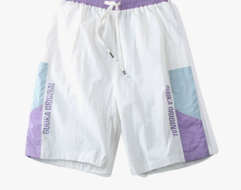 【折扣价】Guuka白色运动短裤男潮牌 青...