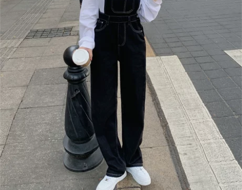 小个子牛仔裤子女春秋季2021年新款设计感...