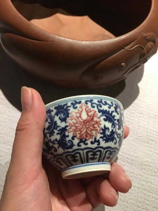 早年收回来的青花釉里红