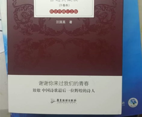 汪国真精选集全三册，九成新，品相完好无缺损...