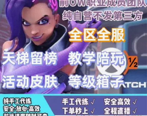 代练守望先锋归来OW2上分等级定位级赛打