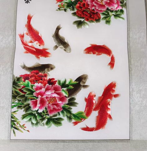 富贵有余  象征财富多多有余  苏绣刺绣 ...