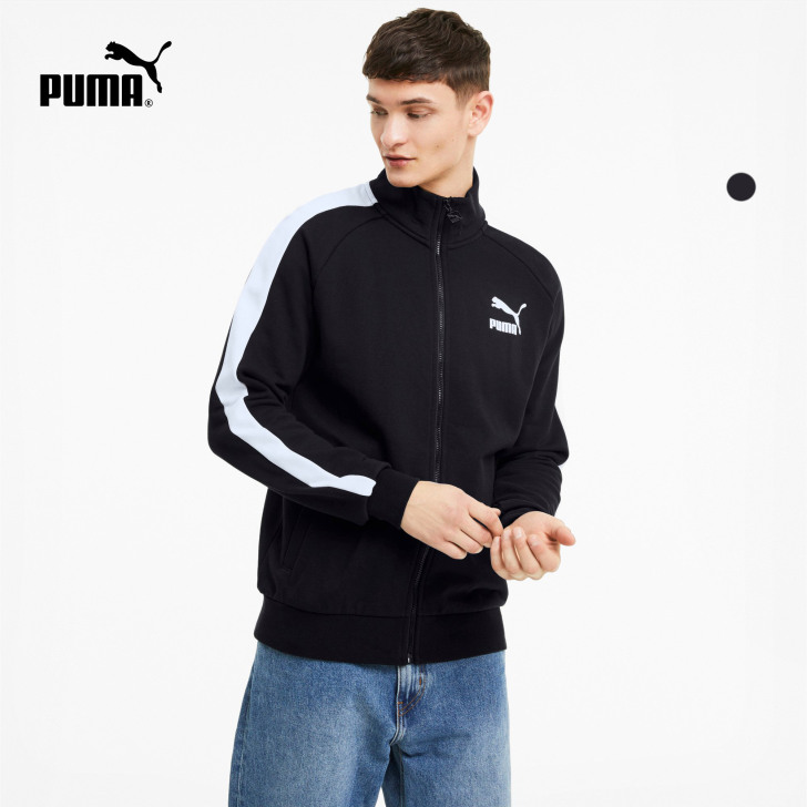 PUMA彪马官方正品 男子拼接立领卫衣外套...