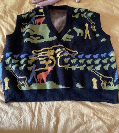 全新均码毛衣背心，吊牌不在了，买了没穿过的...