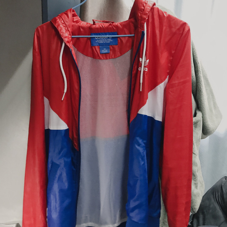 Adidas阿迪达斯三叶草防风外套