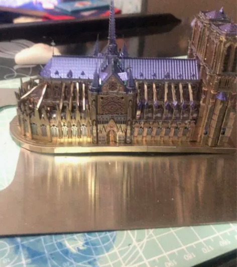 巴黎圣母院 全金属精工制作 巴黎圣母院成品...