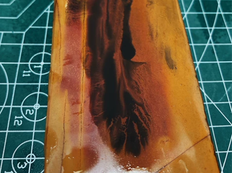 日本天然砥石 红与黑！炫彩黄板硬质朱砂红狠...