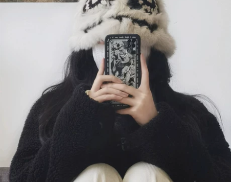 渔夫帽盆帽升级版兔毛帽子女手工针织虎头帽秋...