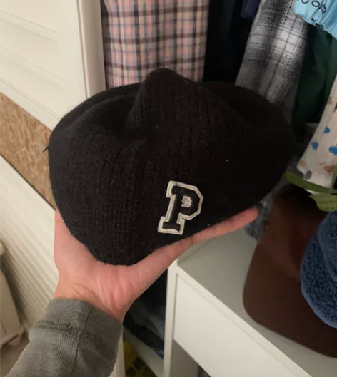 P字母毛线贝雷帽女秋冬 仅限河南包邮几乎全...