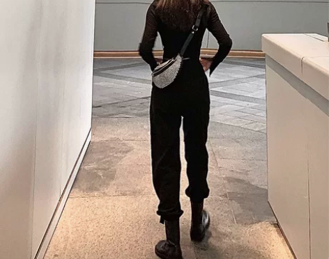 ?超火bf风工装休闲裤女2020春季新款复...