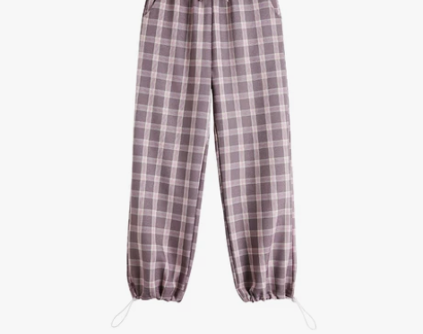 2020春夏新款ins格纹日系复古文艺风哈...