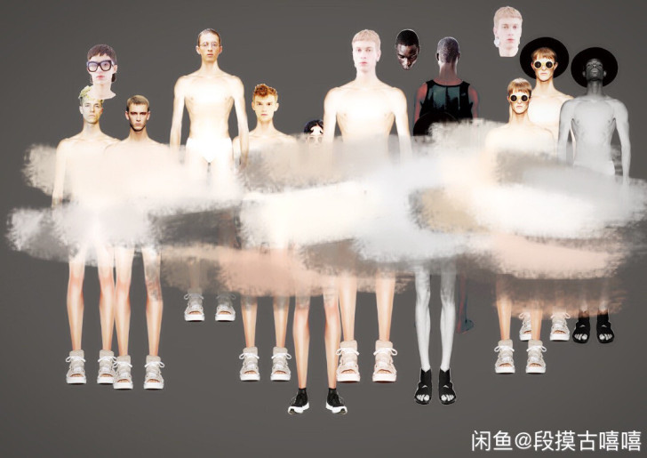 服装效果图人体模特素材｜ps人体模特素材｜...