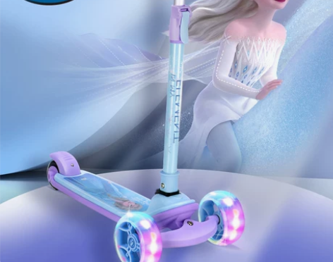 迪士尼滑板 儿童车女孩公主款滑滑溜溜车