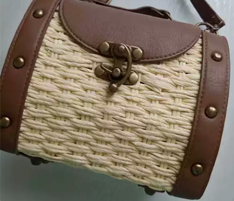 包邮夏季沙滩海边草编包斜挎包单肩包女包旅行...