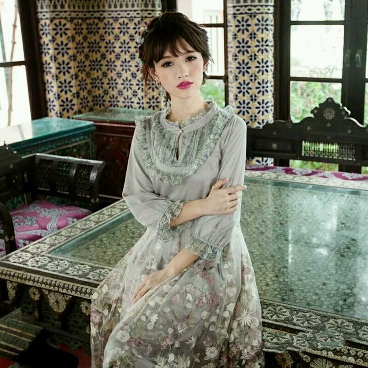 浮光 颜色的店原创设计品牌春夏季新款重工绣...