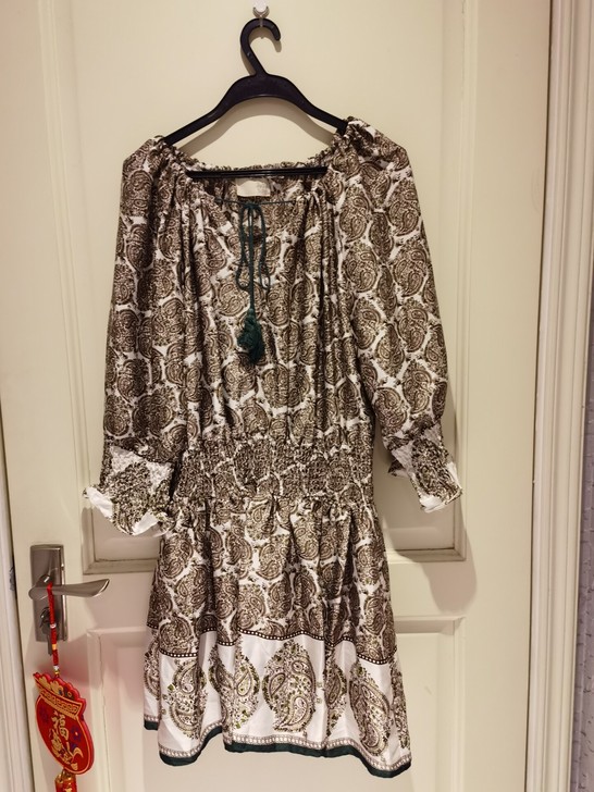 优雅气质长袖裙,中码