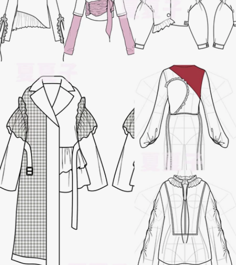 服装款式图｜服装设计亻乍业｜商业用图 10...