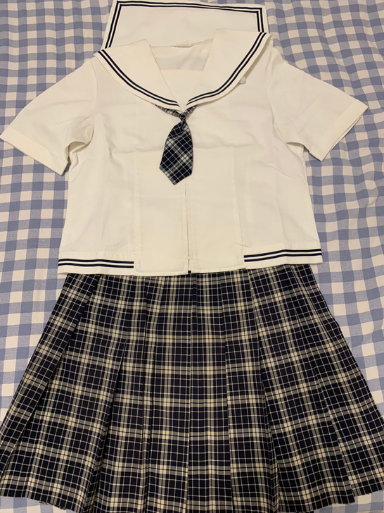 丰桥中央三点校供制服日制森英惠绀白格
