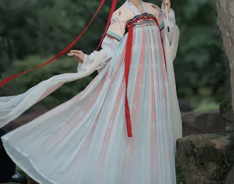 仙楚姬原创汉服女【浮笙】齐胸襦裙三件套6米...