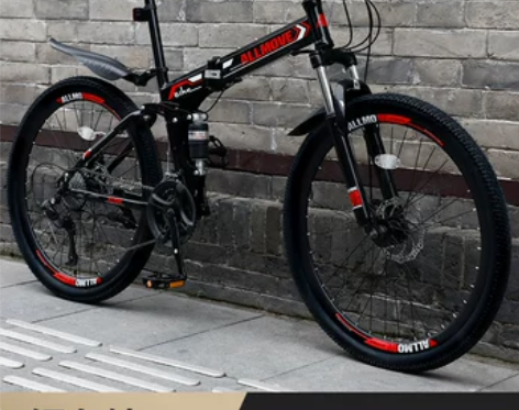 折叠山地自行车男越野变速单车新型赛车上班骑...