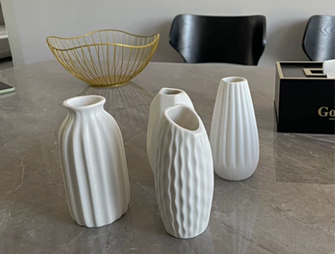 陶瓷花瓶4个12.9元包邮,水培花瓶陶瓷轻...