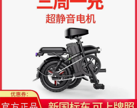 德国名顶折叠电动自行车锂电池外卖电动车电瓶...