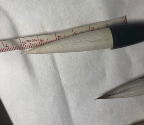 善琏村湖笔老毛笔，斗笔，仅一支 湖笔店里淘...