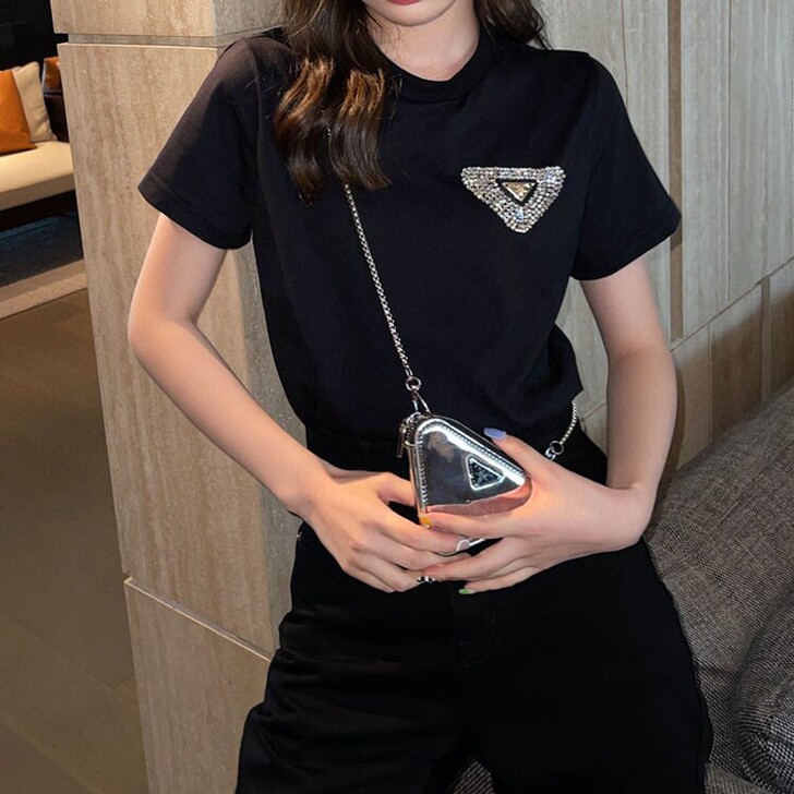 十三行 高品质 纯棉 超级闪钻 黑白两色 ...