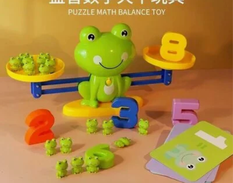 青蛙动物数字天平启蒙益智脑力开发亲子互动早...