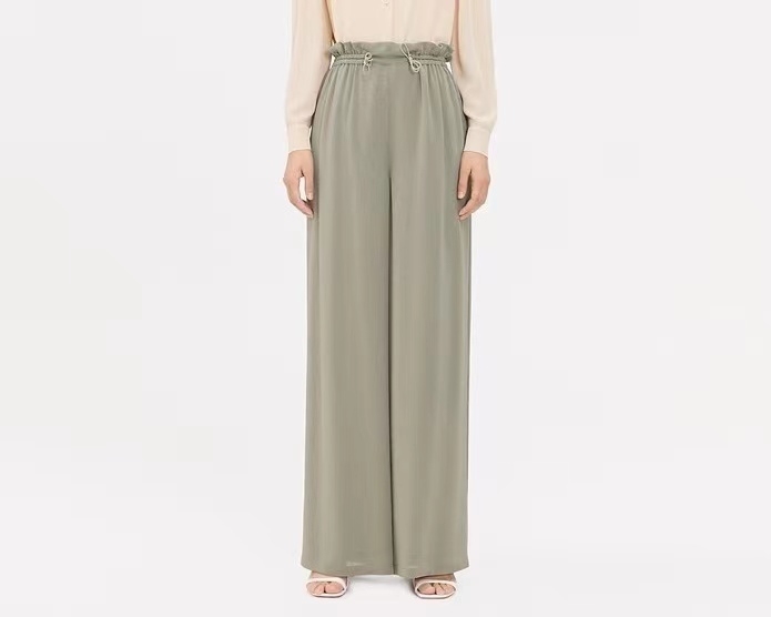 西木家2码鬼皱阔腿裤，穿上秒变大长腿，4码...