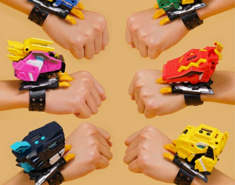 迷你特工队玩具超级恐龙力量金刚变身器儿童变...