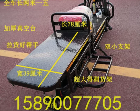 载重王电动电瓶车电摩72V60v载货路霸拉...