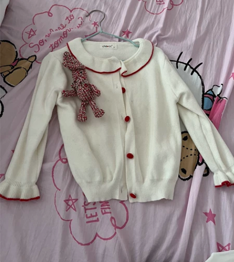 女童公主针织衫，可爱风，图一图二都是100...
