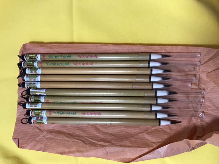 出口日本回流 大七紫三羊 紫毫笔