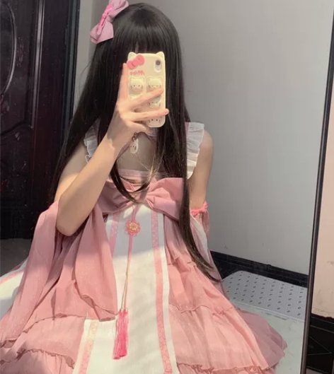 栀子酱Lolita 仅试穿，有飞机盒，有手...