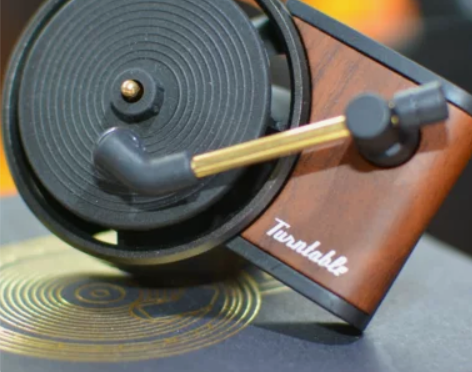 留声唱片机车载香水空调出风口香氛