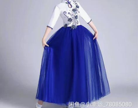 全新!女士演出服.合唱团服装民族长裙大合唱...