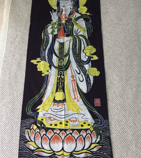 福远蜡染艺术博物馆蜡染画，高120厘米，宽...
