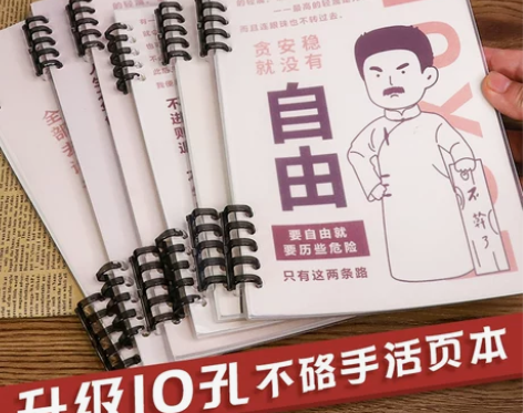 觉醒年代新青年活页本B5本子可拆卸外壳in...