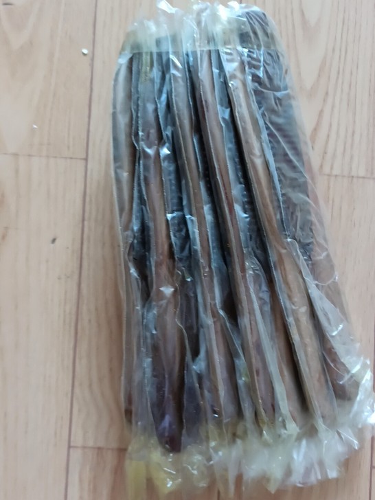 老库存绿檀镶嵌牛角梳圆柄手握长梳   一把...