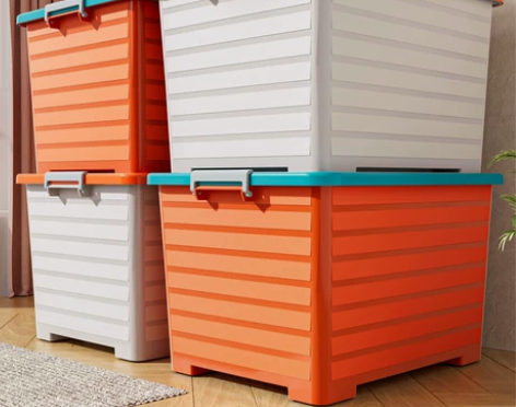 储物箱 衣物储物箱特大号透明收纳箱子塑料玩...