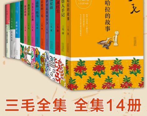书籍故事正版包邮三毛典藏全集套共14册雨季...