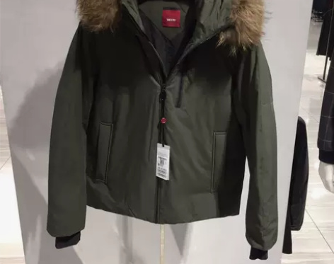 威家正品男士时尚连帽羽绒服貉子毛领原298...