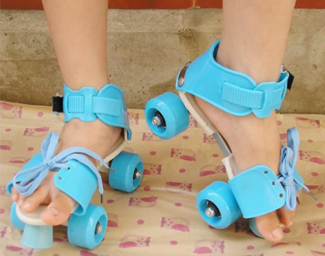 双排轮滑鞋 双排溜冰鞋 四轮旱冰鞋儿童款可...