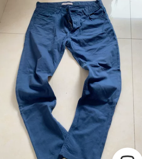 ZARA男士休闲裤，修身显瘦，细腿，微弹，...