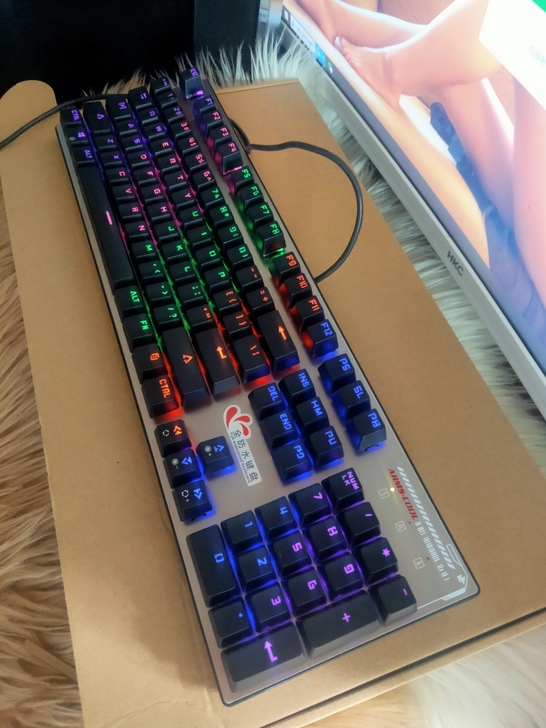 包邮全国!品牌:火酷 纯机械键盘,按键清...