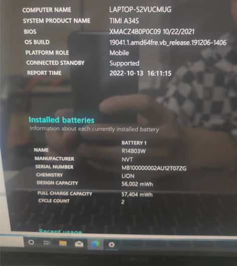 小米笔记本pro14锐龙版R7-5800 ...