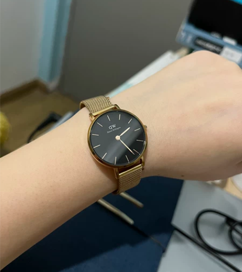 dw手表女 PETITE系列优雅流金表28...